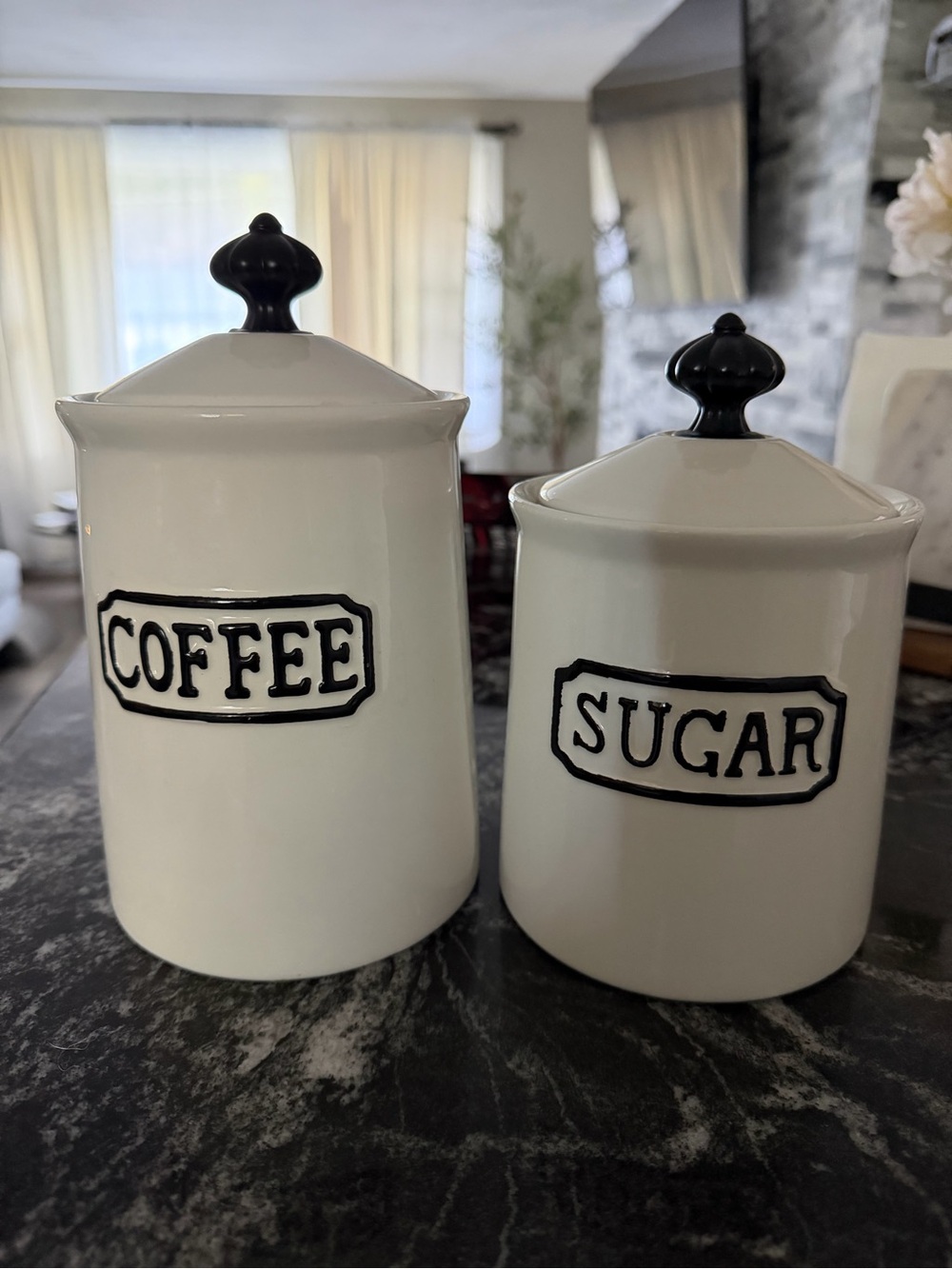 Coffee & Sugar matching canister